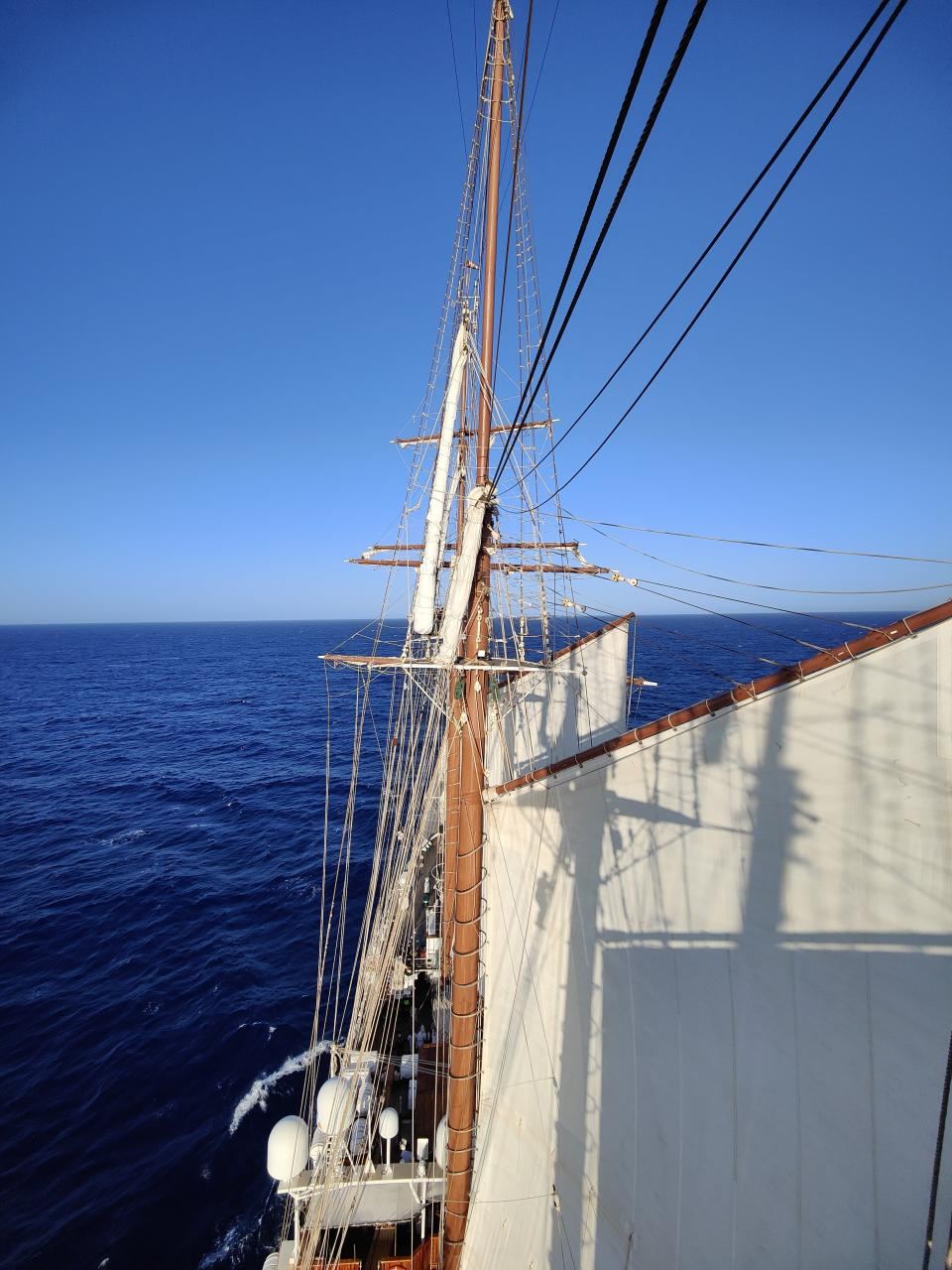 A bordo del Juan Sebastián de Elcano